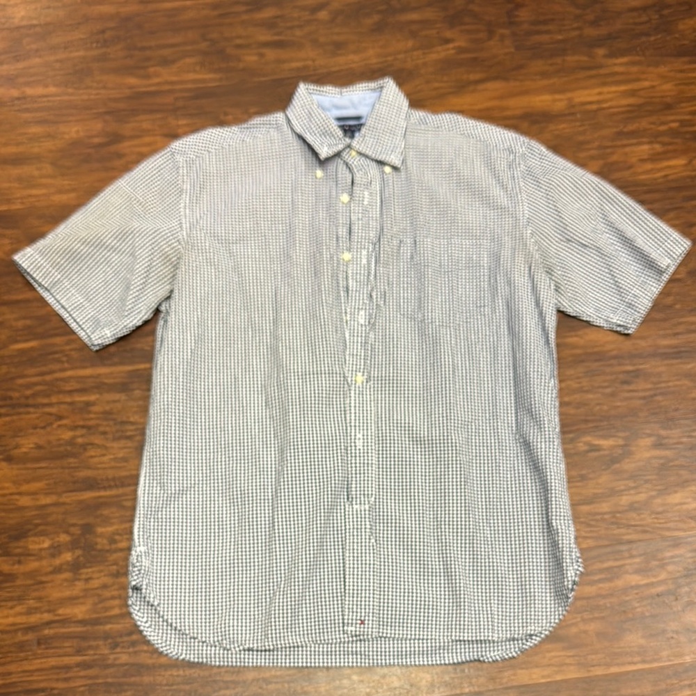 Tommy Hilfiger Black and White Gingham Shirt